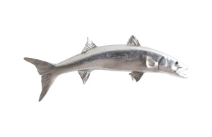 Phillips Collection - Barracuda Fish Wall Sculpture, Resin, Silver Leaf - PH62415