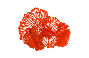 Phillips Collection - Flower Wall Art, Small, Coral, Metal - TH83080