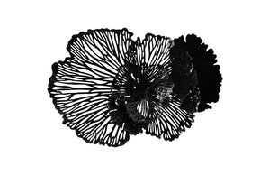 Phillips Collection - Flower Wall Art, Medium, Black, Metal - TH108319