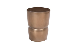 Phillips Collection - Carved Stool, Polished Bronze - PH60010