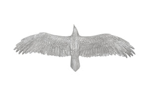 Phillips Collection - Soaring Eagle Wall Art, Resin, Silver Leaf, LG - PH94502