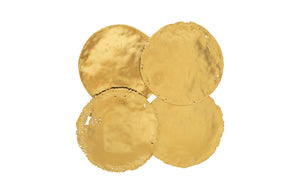Phillips Collection - Cast Oil Drum Wall Discs, Gold Leaf, Set Of 4 - PH60516