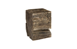 Phillips Collection - Black Wash Stool, Square - ID85087