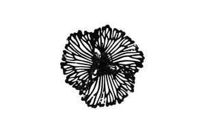 Phillips Collection - Flower Wall Art, Extra Small, Black, Metal - TH109690