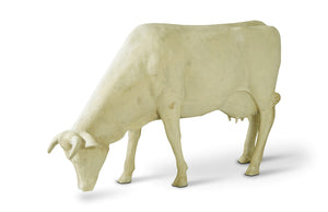 Phillips Collection - Life Size Cow, Grazing, Off White - PH57424