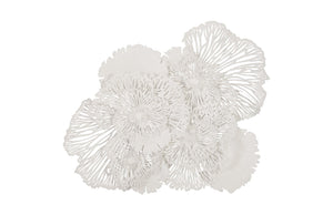 Phillips Collection - Flower Wall Art, Large, White, Metal - TH80000