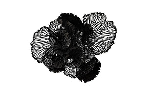 Phillips Collection - Flower Wall Art, Large, Black, Metal - TH108320