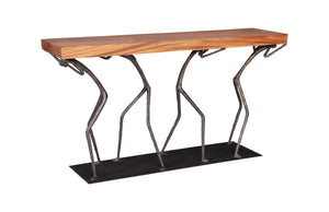 Phillips Collection - Atlas Console Table, Chamcha Wood, Natural, Metal - TH100840