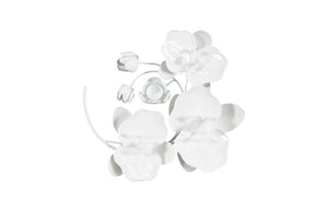Phillips Collection - Orchid Sprig Wall Art, Small, Metal, White - TH100865
