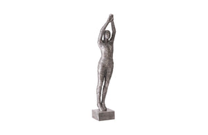 Phillips Collection - Standing Diving Sculpture, Black/Silver, Aluminum - ID103309