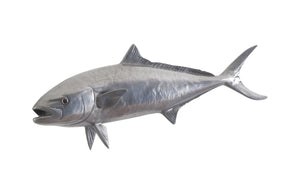 Phillips Collection - Yellow Tailed King Fish Wall Sculpture, Resin, Polished Aluminum Finish - PH64552