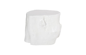 Phillips Collection - Log Stool, Gel Coat White, LG - PH105532