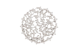 Phillips Collection - Koi Wall Art, Silver Leaf - PH110308