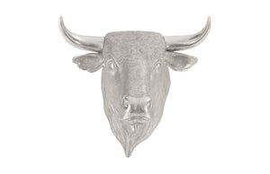 Phillips Collection - Spanish Fighting Bull Wall Art, Resin, Silver Leaf - PH82320