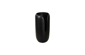 Phillips Collection - Interval Wood Vase, Black, Small - TH107162
