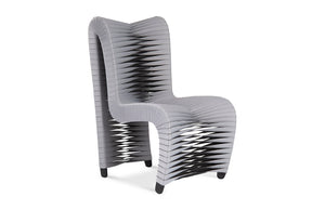 Phillips Collection - Seat Belt Dining Chair, High Back Gray/Black - B2061GH