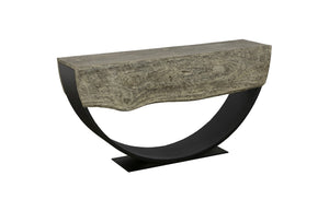 Phillips Collection - Arc Console Table, Gray Stone, Double Sided - TH113015