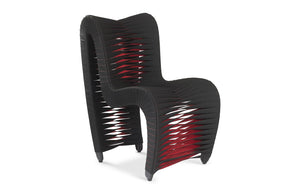 Phillips Collection - Seat Belt Dining Chair, Black/Red - B2061BZ