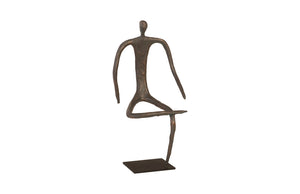 Phillips Collection - Abstract Figure On Metal Base, Bronze Finish, Leg Folded - TH96036