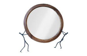 Phillips Collection - Atlas Mirror, Chamcha Wood, Natural, Metal - TH100569
