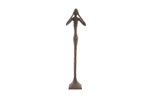 Phillips Collection - Hear No Evil Slender Sculpture, Large, Resin, Bronze Finish - PH65572