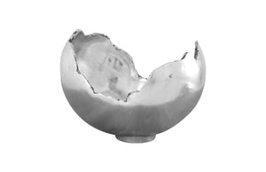 Phillips Collection - Burled Bowl, Resin, Silver Leaf Finish - PH56702