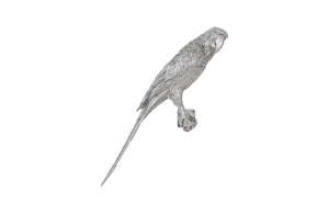 Phillips Collection - Parrot Looking Right Wall Art, Resin, Silver Leaf - PH94500