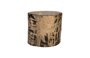Phillips Collection - Cast Petrified Wood Stool, Resin - PH82367