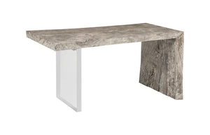 Phillips Collection - Waterfall Desk, Gray Stone, Acrylic Leg - TH105206