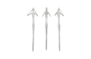 Phillips Collection - See, Hear, Speak No Evil, Silver Leaf, Set Of 3 - PH97353