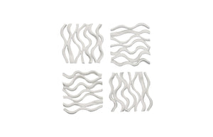 Phillips Collection - Vine Wall Tile, Matte White, Set Of 4 - PH111552