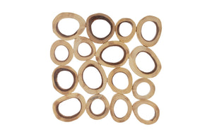 Phillips Collection - Chuleta Rings Wall Art, Chamcha Wood, Square, LG - TH72024