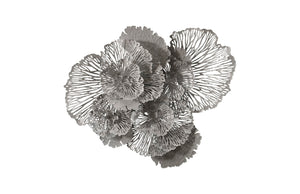 Phillips Collection - Flower Wall Art, Large, Gray, Metal - TH108322