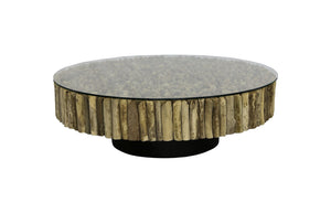 Phillips Collection - Manhattan Coffee Table, Round, With Glass - PH112234