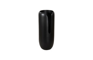 Phillips Collection - Interval Wood Vase, Black, Medium - TH107163