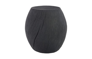 Phillips Collection - Drum Stool, Resin, Charred - PH67660