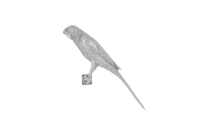 Phillips Collection - Parrot Looking Left Wall Art, Resin, Silver Leaf - PH95595