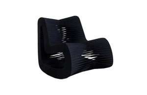 Phillips Collection - Seat Belt Rocking Chair, Black/Black - B2063BB