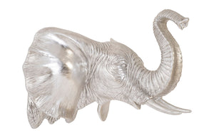 Phillips Collection - Elephant Wall Art, Resin, Silver Leaf - PH93044