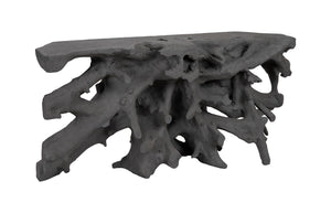Phillips Collection - Beau Cast Root Console Table, Charcoal Stone - PH105205