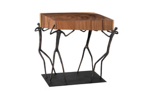 Phillips Collection - Atlas Side Table, Chamcha Wood/Metal, Natural - TH100397