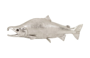 Phillips Collection - Sockeye Salmon Fish Wall Sculpture, Resin, Silver Leaf - PH76837