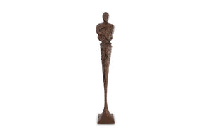 Phillips Collection - Tall Chiseled Male Sculpture, Resin, Bronze Finish - PH67533