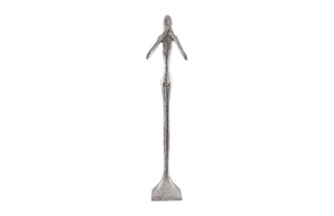 Phillips Collection - Speak No Evil Slender Sculpture, Large, Resin, Silver Leaf - PH66161