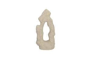 Phillips Collection - Cast Stone Table Top Sculpture, Single Hole, Roman Stone - PH114740