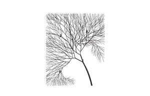 Phillips Collection - Wire Tree Wall Art, Rectangular, Metal, Black - TH100388