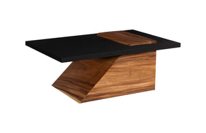 Phillips Collection - Slant Coffee Table, Natural/Black - TH113555