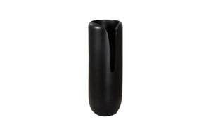 Phillips Collection - Interval Wood Vase, Black, Large - TH107164