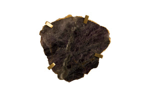 Phillips Collection - Gem Wall Tile In Brass Setting, Purple Quartz - CH84025