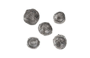 Phillips Collection - Splash Wall Bowls, Silver Leaf, Set Of 5 - PH103565